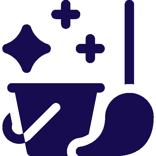 icona servizio di pulizie e trattamento superfici e pavimenti