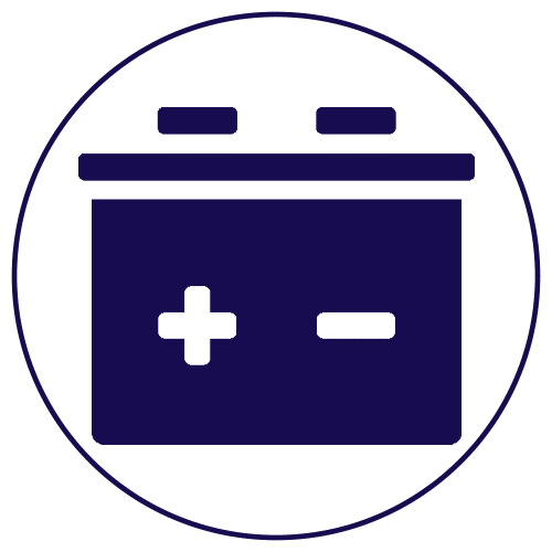icona servizio di smaltimento pile e batterie
