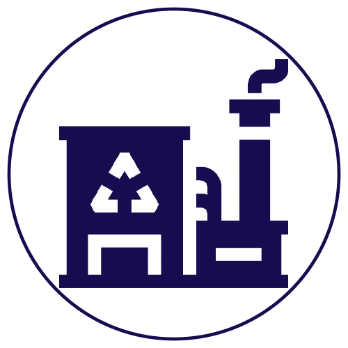 icona servizio di smaltimento rifiuti industriali
